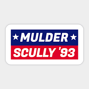 Mulder Scully 93 Sticker